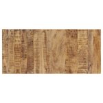 vidaXL Table basse avec roues Bois de manguier massif 110 x 50 x 37 cm