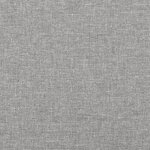 vidaXL Sommier à ressorts de lit Gris clair 90x200 cm Tissu