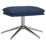 vidaXL Repose-pied Bleu 60x60x35 cm Tissu