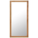 vidaXL Miroir 60x120 cm Bois de chêne massif