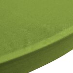 vidaXL Housse de table extensible 2 Pièces 80 cm Verte