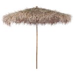 vidaXL Parasol en bambou avec toit en feuille de bananier 270 cm