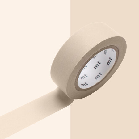 Masking tape mt 1 5 cm uni pastel marron
