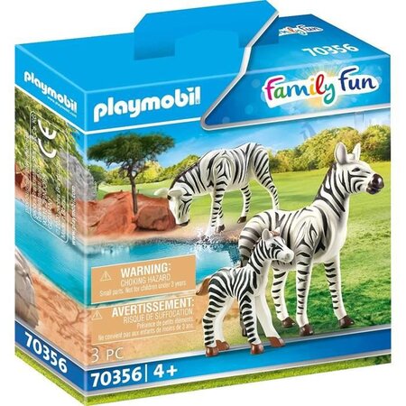 Playmobil - 70356 - couple de zebres avec bébé