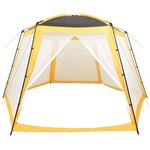vidaXL Tente de piscine Tissu 500x433x250 cm Jaune