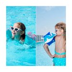 Brassards gonflables de natation x2 pour enfants 3-6 ans  flotteurs piscine & plage - pack duo homard dauphin