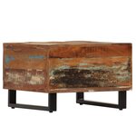vidaXL Table basse 50 x 50 x 35 cm Bois de récupération massif