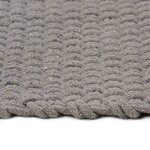 vidaXL Tapis rectangulaire Gris 200x300 cm Coton