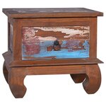 vidaXL Table de chevet 45x35x40 cm Bois de teck de récupération