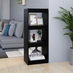 vidaXL Bibliothèque/Séparateur de pièce Noir 40x30x103 5 cm Pin massif