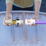 STAR WARS - Lightsaber Forge - Sabre laser de Mace Windu a lame violette extensible - jouet de déguisement - des 4 ans