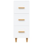vidaXL Buffet blanc 34 5x34x90 cm bois d'ingénierie