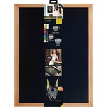 Tableau mural ardoise bois 40x60cm