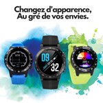 Montre connectée bluetooth maxcom fw37 argon - noir