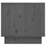 vidaXL Tables de chevet 2 Pièces Gris 35x34x32 cm Bois de pin solide