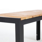 Banc en acier & bois d'acacia 1000 mm - lot de 2 - bolero -  - acier et bois 1000x350x450mm