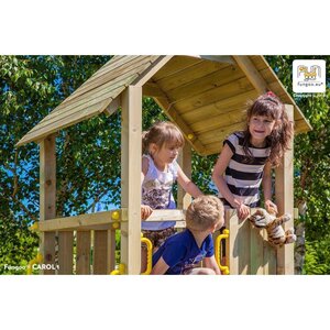 Plateforme de jeux en bois carol tour + toboggan