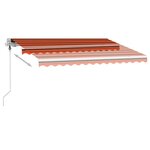 vidaXL Auvent automatique sur pied 350x250 cm Orange/marron