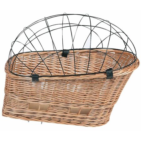 Flamingo panier de transport arrière de vélo pour chiens osier 502666