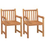 vidaXL Ensemble à dîner de jardin 5 Pièces Bois de teck massif