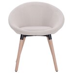 vidaXL Chaises à manger lot de 2 crème tissu