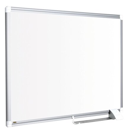 Tableau blanc Maya New Generation, surface en acier laqué, magnétique, cadre en aluminium gris, 1800 x 900 mm