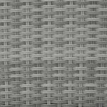 Tectake Salon de jardin MALAGA 10 places avec housse de protection - gris clair