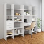 vidaXL Bibliothèque Blanc 60x35x180 cm Aggloméré