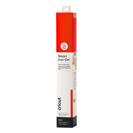 Cricut Smart Iron-On : Feuille Rouge 33x91 cm