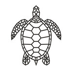 Puzzle Mural En Bois - Tortue 84 Cm