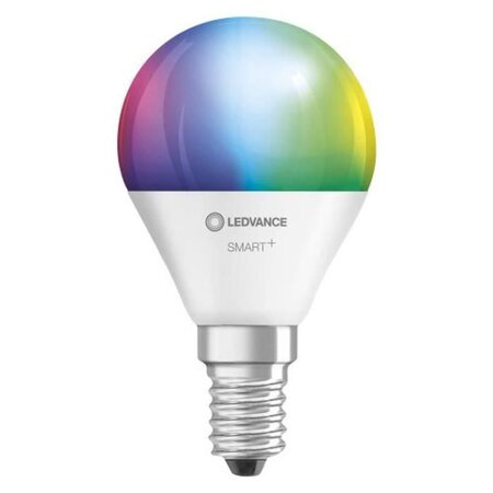Ledvance bte3 ampoule smart+ wifi spherique depolie 40w e14 couleur changeante