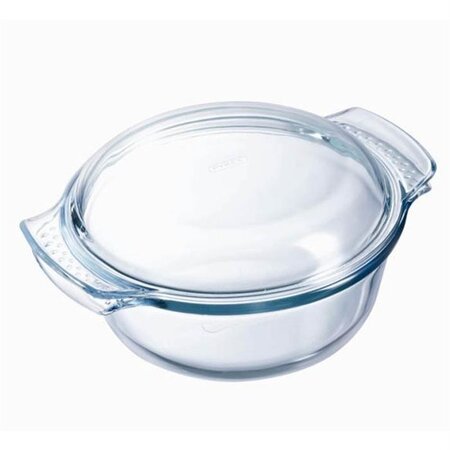 PYREX - 108A000/7043 - Cocotte ronde - 25cm * 20cm - Pyrex Classic - 1,5L + 0,6L