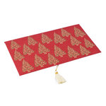 PAPERTREE HOLLY Lot de 5 Enveloppes cadeau 19x10cm - Rouge/Or