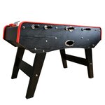 Babyfoot deluxe type bistrot - 151 x 77 x 91 cm - table de baby-foot avec barres téléscopiques et balles lièges inclus
