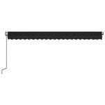 vidaXL Auvent rétractable automatique 500x350 cm Anthracite