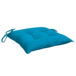 vidaXL Coussins de chaise 6 Pièces bleu clair 50x50x7 cm tissu oxford