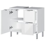 Germania Armoire de plancher sous-lavabo GW-Mauresa 34x60x56 cm Blanc