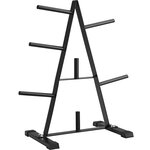 Tectake Rack de Rangement pour Poids, Range Disque d'Haltères