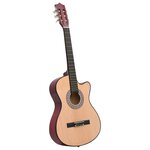 vidaXL Jeu de guitare 12 Pièces acoustique pan coupé western 6 cordes 38"