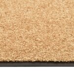 vidaXL Paillasson lavable Crème 40x60 cm