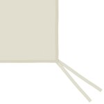 vidaXL Paroi latérale de belvédère avec fenêtres 6x2 m Crème