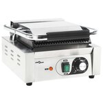 vidaXL Grill pour panini rainuré Acier inoxydable 1800 W 31x30 5x20 cm