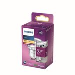 Philips ampoule led equivalent50w gu10 blanc chaud non dimmable