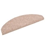 vidaXL Tapis autoadhésifs de marches 10Pièces Marron 65x21x4cm Aiguilleté