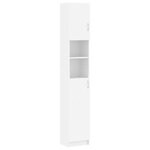 vidaXL Ensemble de meuble pour machine à laver Blanc Aggloméré