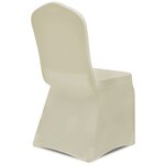 vidaXL Housses élastiques de chaise Crème 12 Pièces