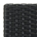 vidaXL Tabourets de bar de jardin et coussins lot de 2 résine tressée