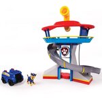 La pat' patrouille - quartier général + véhicule figurine chase - effets sonores lumineux