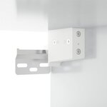vidaXL Meuble TV mural Blanc brillant 80x34 5x40 cm