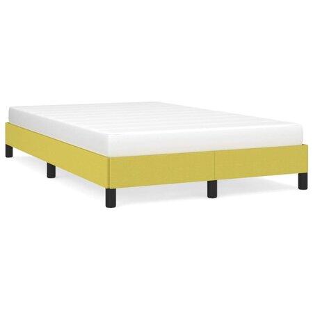 vidaXL Cadre de lit Vert 120 x 200 cm Tissu